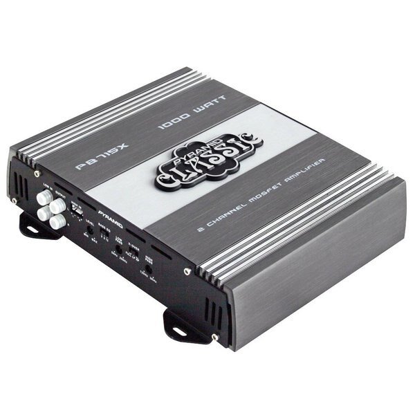 1000 Watts 2 Channel Bridgeable Car Amplifier, Pyramid, Mfr#: PB715X