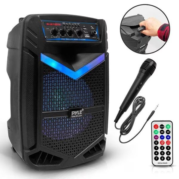 8 Inch Portable Speaker, PPHP842B, Pyle, Mfr#: PPHP842B
