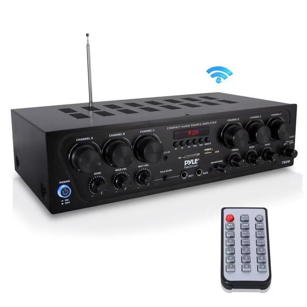 2 Ch. Home Audio Amplifier Bt 700W, Pyle, Mfr#: PTA62BT.5