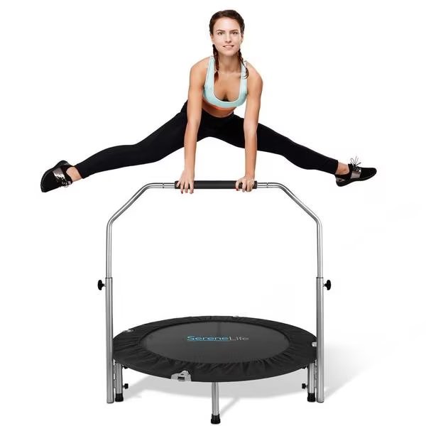 40" Foldable Spring Mini Trampoline With, Serenelife, Mfr#: SLSPT438