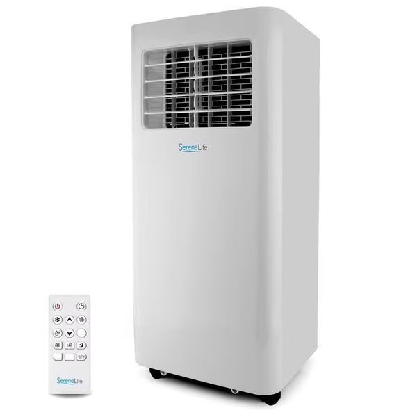 Portable Air Conditioner - Compact Home A/C Cooling Unit with Built-in Dehumidifier & Fan Modes, Inc, Serenelife, Mfr#: SLPAC805W