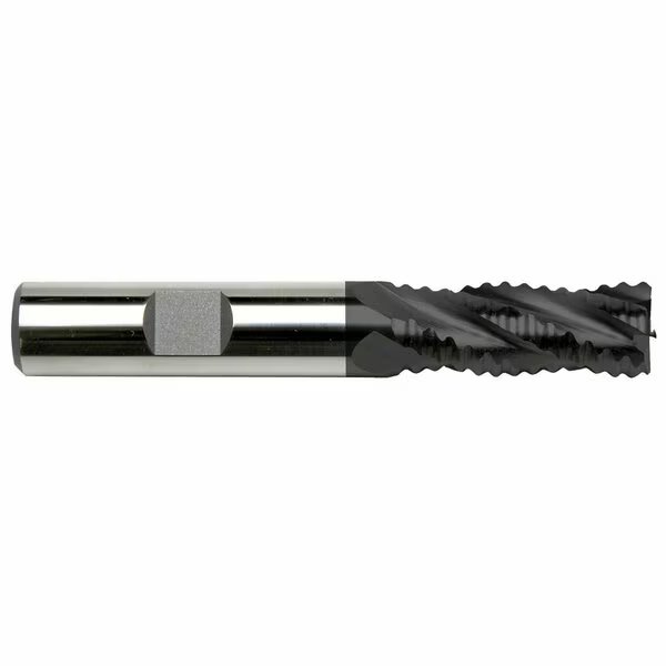 12 Dia x 12 Shank 4Flute Regular Length Weldon Shank TiAlN Coated Roughing HSCO Cobalt End Mill, Sowa High Performance Cutting Tools, Mfr#: 104503