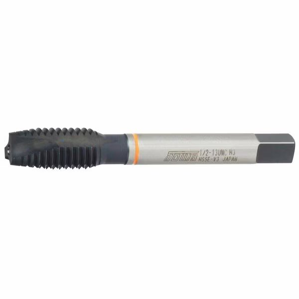 3/8"-16 UNC Orange Ring HSSE-V3 Spiral Point Taps, Sowa High Performance Taps, Mfr#: 124936