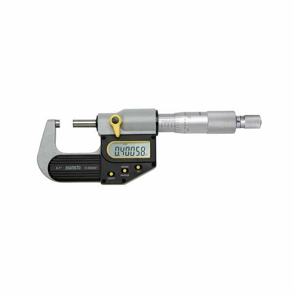 2-3"/50-75mm Asimeto Coolant Proof IP65 SPC Digital Micrometer, Asimeto, Mfr#: 7105035