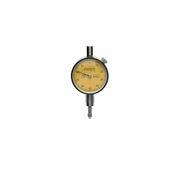 0.25 3/8 Stem 0.1/Rev 0-100 Asimeto AGD1 Dial Indicator, Asimeto, Mfr#: 7401061