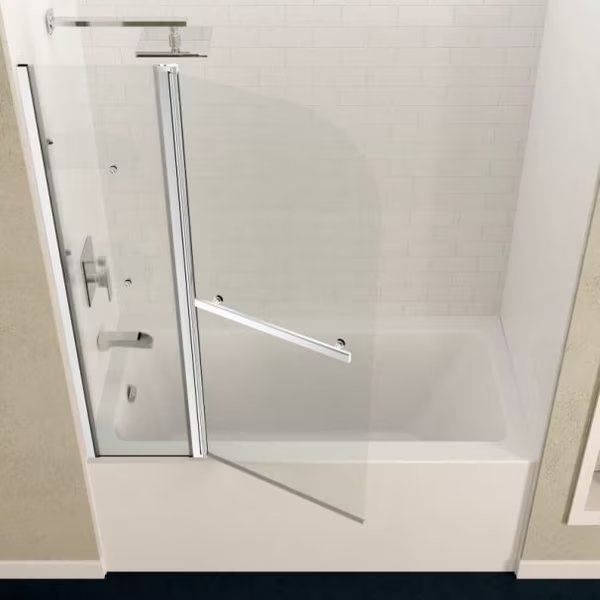 Galleon 48" x 58" Frameless TSUNAMI GUARD Tub Door, Anzzi, Mfr#: SD-AZ054-01CH