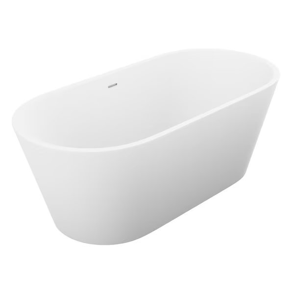 Rossetto 5.6 ft. Solid Surface Freestanding Bathtub in Matte White, Anzzi, Mfr#: FT-AZ503