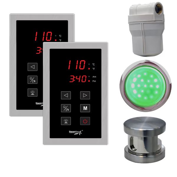 Royal Touch Panel Control Kit in Brushed Nickel, Steamspa, Mfr#: RYTPKBN