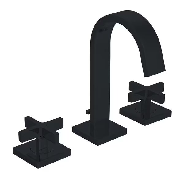 Manual 3 Hole Widespread Faucet, Matte Black, Speakman, Mfr#: CD521MB