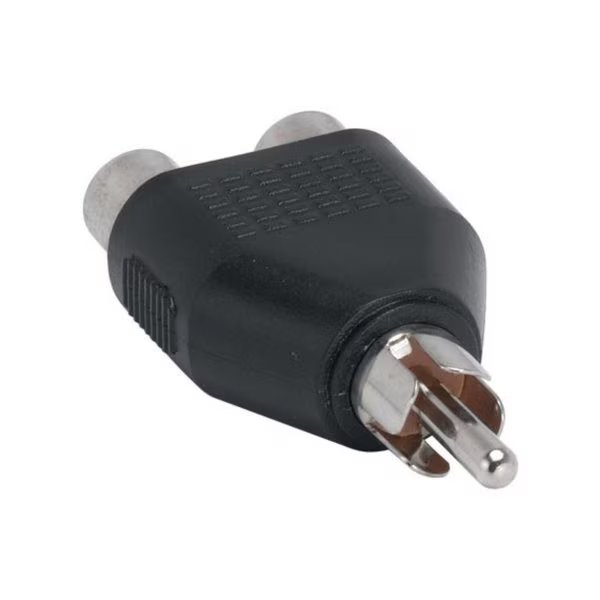 2x pcs of RCA Mono Male to 2 RCA Mono Female Splitter Adapter, Sanoxy, Mfr#: CBL-LDR-RC201-1200