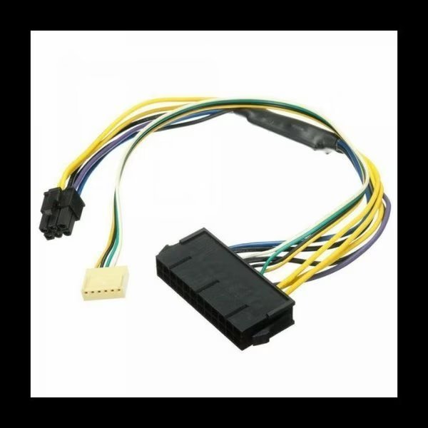 11.8in 24P to 6P Power Supply Adapter Cable Compatible with HP Elite 8100 8200 8300 800G1, Sanoxy, Mfr#: SANOXY-CABLE12