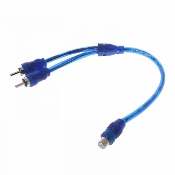 2x Pcs 7in. RCA Audio Jack Cable Y Adapter Splitter 1 Female to 2 Male Plug OFC, Sanoxy, Mfr#: SANOXY-CABLE90