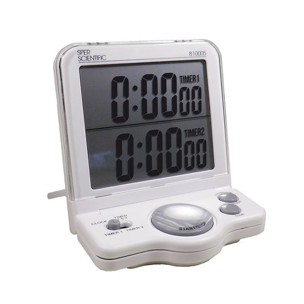 White Large Display Timer, Sper Scientific, Mfr#: 810005
