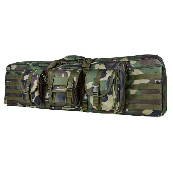 42 Inch Double Carbine Case-Woodland Camo, Vism, Mfr#: CVDC2946WC-42
