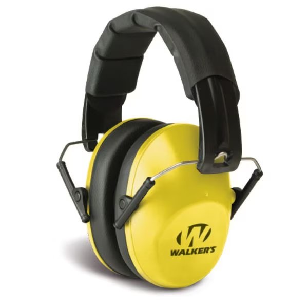 Folding Passive Muff Highlighter Yellow, Walkers, Mfr#: GWP-FPM1-YL