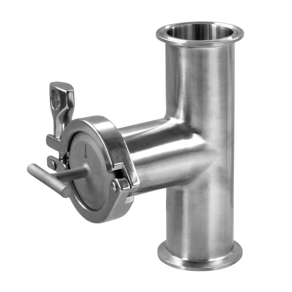 Tee Strainer w/Clamp Ends, 4" w/1/8" Perforations - 316SS, Steel & Obrien, Mfr#: KET04018-316