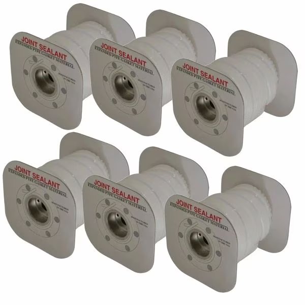 Expanded Joint Sealant PTFE, 1” wide x 30' Sterling Seal-6 Spools, Sterling Seal & Supply, Mfr#: EJS1500.10030X6