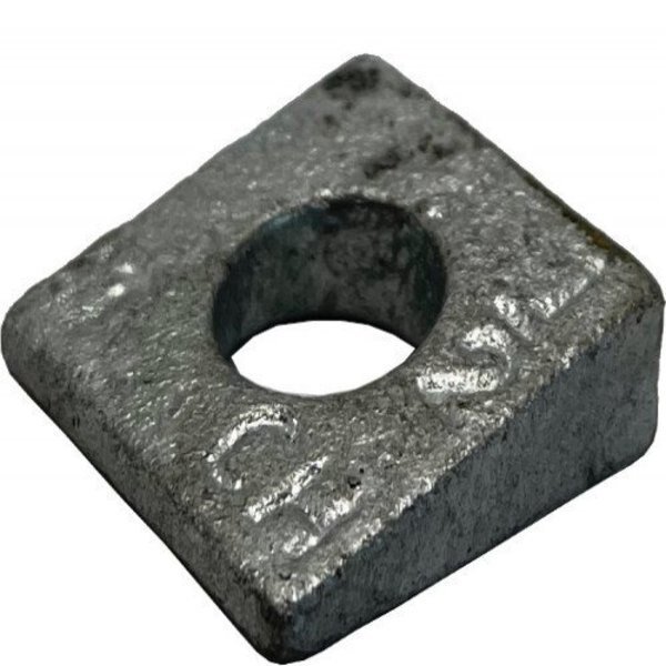 Beveled Washer, Fits Bolt Size 1 in Iron, Galvanized Finish, Suburban Bolt And Supply, Mfr#: A0581000000BG