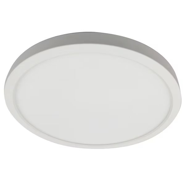 LED 9-Inch Round Mini Panel Lght Fixture, 18W 75W, 1100 Lumens, 30K/40K/50K, Dimmable, Wht, 50,000Hr, Sunlite, Mfr#: 81286-SU
