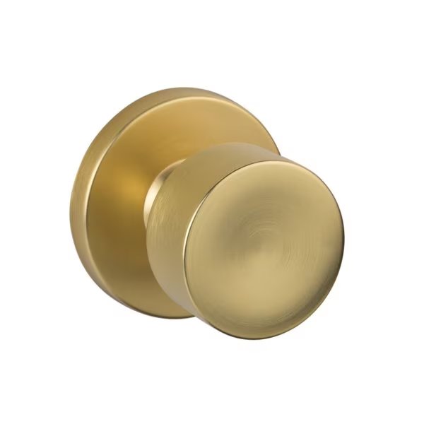 Sure-Loc Hardware Bergen Round Dummy Knobset, Satin Brass, Sure-Loc Hardware, Mfr#: BG100 SB