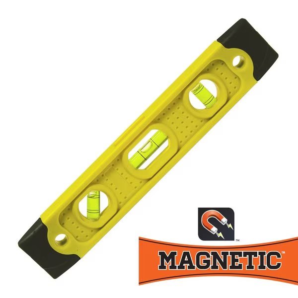 9" Speedlite® Magnetic Torpedo Level with Rubber End Caps, Swanson Tool, Mfr#: TL021M