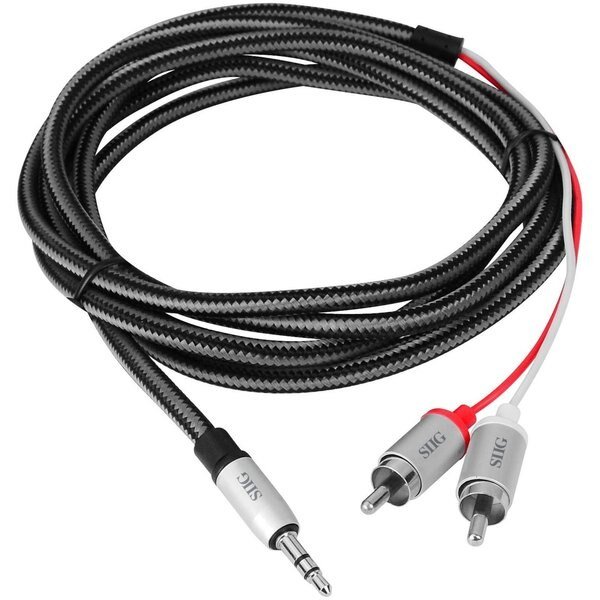 Tangle-Free Woven Fabric Braided Cable Jacket For Strength And, Siig, Mfr#: CB-AU0F12-S1