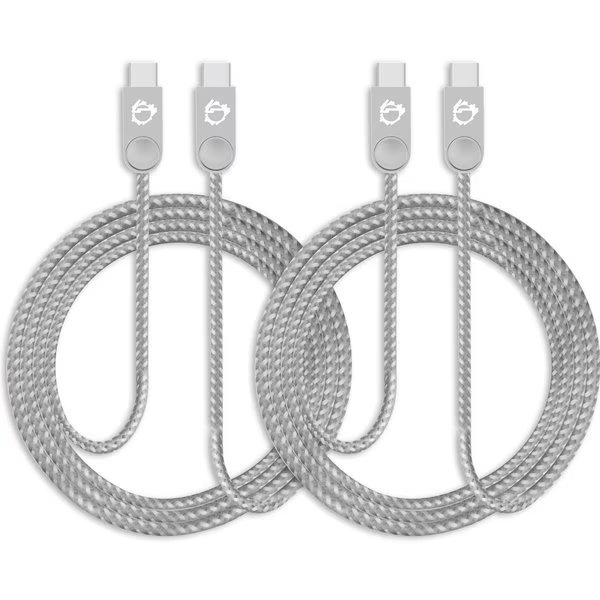 Zinc Alloy Usb-C To Usb-C Charging & Sync Braided Cable - 3.3Ft, PK2, Siig, Mfr#: CB-US0L11-S1