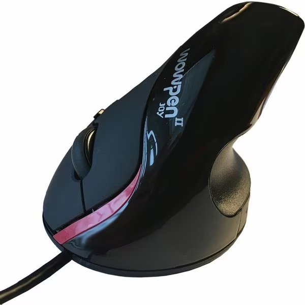 Wow Joy Black Ergonomic Vertical Mouse, Ergoguys, Mfr#: WP-012-BK-E