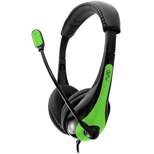 Avid Education 3.5Mm Plug Headset Green, Ergoguys, Mfr#: 1EDUAE36GREEN