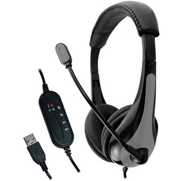 Avid Education Usb Headset w/ Mic, Ergoguys, Mfr#: 2AE39GRYUSB32