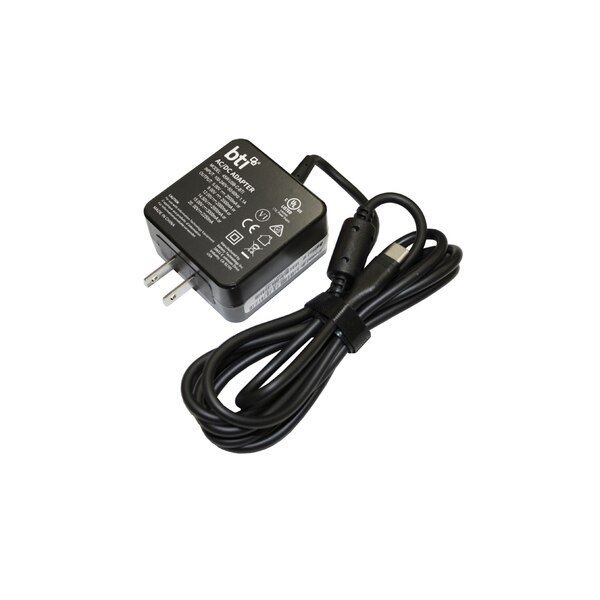 45W Usb Type C Wallmount Ac Adapter (Black), Battery Technology, Mfr#: 45WUSB-C-BTI