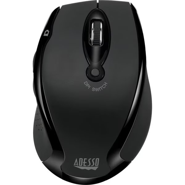 Adesso 2.4Ghz Wireless Ergonomic Optical Mouse, ( Black), Adesso Publishing, Mfr#: IMOUSEM20B