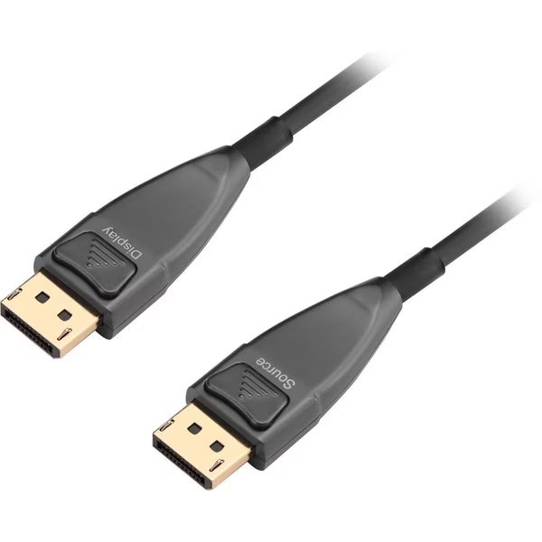 High Quality Displayport 1.2 Active Fiber Optic Cable 30 Meters, Siig, Mfr#: CB-DP2111-S1