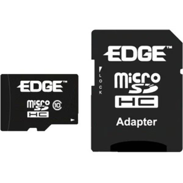 4Gb Microsdhc Class 10 Memory Card W/ Adapter, Edge Memory, Mfr#: PE249083