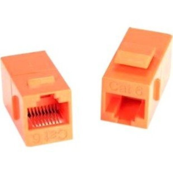 Cat6 Rj45 Keystone In-Line Coupler, Org, Unirise Usa, Mfr#: C6-CPLR-ORG