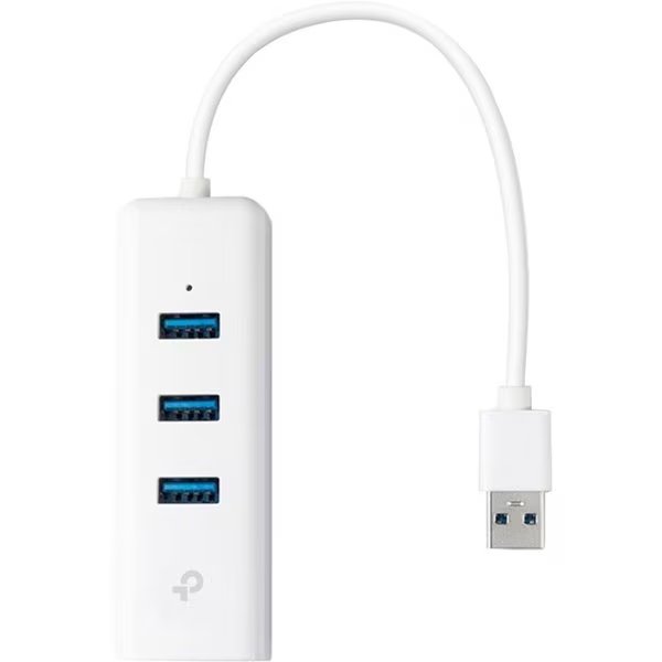 Usb 3.0 3-Port Hub & Gigabit Ethernet Adapter, 3 Usb 3.0 Port, 1, Tp-Link, Mfr#: UE330
