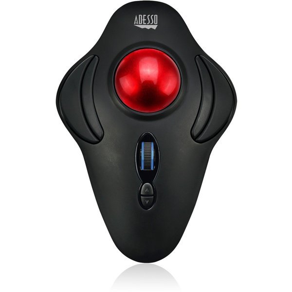 Adesso 2.4Ghz Wireless Programmable Ambidextrous Ergonomic Trackball, Adesso Publishing, Mfr#: IMOUSET40