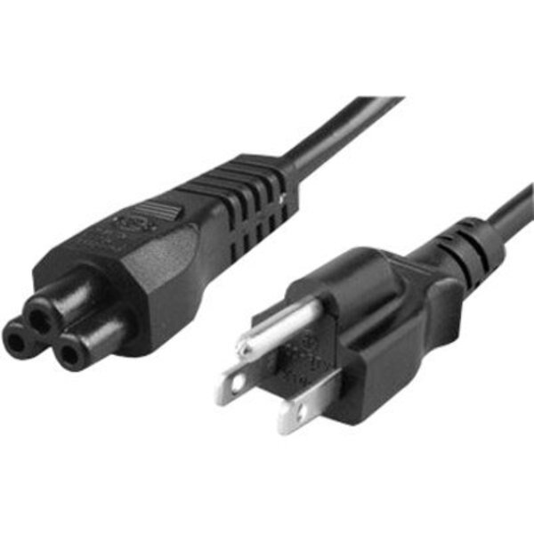 3Ft Black 5/15P-C5 Notebook Power Cord, Svt, 10Amp, Unirise Usa, Mfr#: PWCD-515PC5-10A-03F-BLK