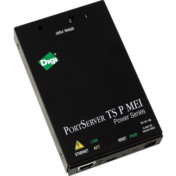 Digi Portserver Ts 2 P Mei, 2 Port Rs-232/422/485 Powered Serial To, Digi International, Mfr#: 70001992