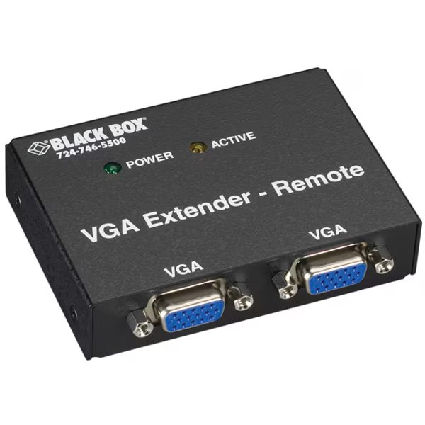 Vga Receiver(2 Port), Black Box, Mfr#: AC555A-REM-R2