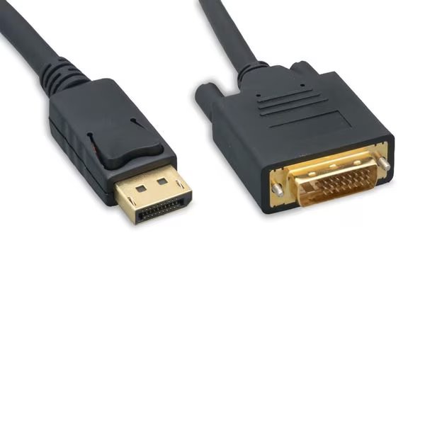Enet Displayport Male To Dvi Male Passive Adapter Cable 6Ft Black -, Enet, Mfr#: DPM-DVIM-6F