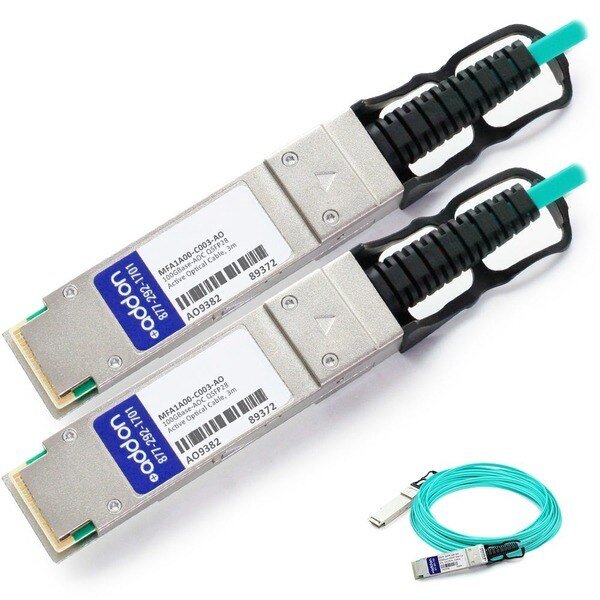 Addon Mellanox Mfa1A00-C003 Compatible Taa Compliant 100Gbase-Aoc, Add-On, Mfr#: MFA1A00-C003-AO