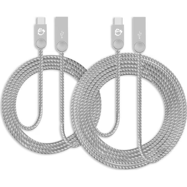 Zinc Alloy Usb-C To Type-A Charging & Sync Braided Cable Bundle -, Siig, Mfr#: CB-US0R11-S1