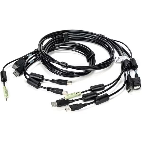 Cable, 2-Displayport/2-Usb/1-Audio, 6Ft, Vertiv, Mfr#: CBL0108