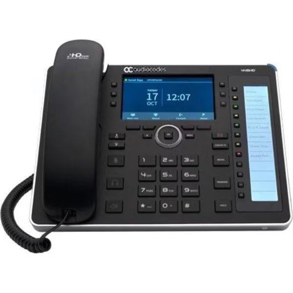 445Hd Ip-Phone Poe Gbe Black, Audiocodes, Mfr#: IP445HDEG