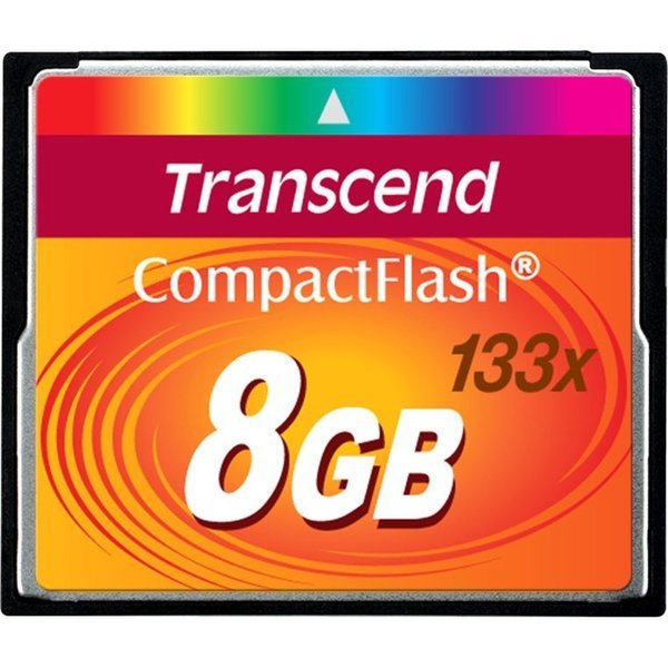 Transcend 8Gb Cf Card (133X), Transcend Information, Mfr#: TS8GCF133