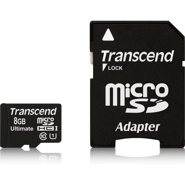 8Gb Microsdhc Class10 U1, Mlc, 600X, Transcend Information, Mfr#: TS8GUSDHC10U1