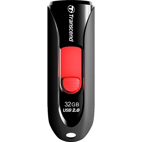 Usb Flash Drive - 32 Gb - Flash Memory, Transcend Information, Mfr#: TS32GJF590K