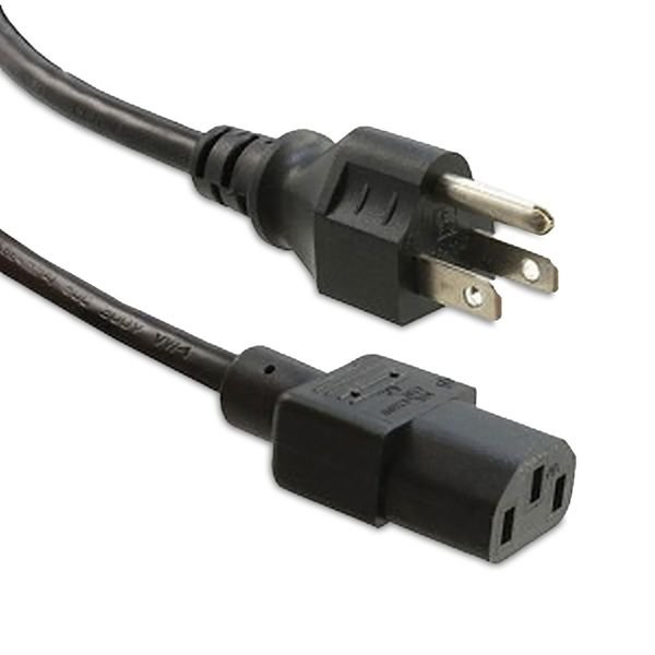5-15P - C13 25Ft Black Power Cord, Enet, Mfr#: N515-C13-25F-ENC