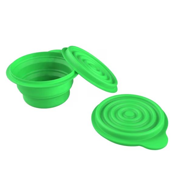 Collapsible Bowls with Lids, Reusable Bowl for Camping and More by Outdoors, Green, 2PK, Wakeman, Mfr#: 75-CMP1049
